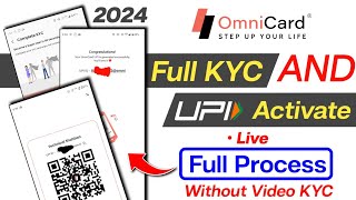 how to complete Full KYC on OmniCard OmniCard UPI Activate OmniCard Full kyc OmniCard [upl. by Dafna]