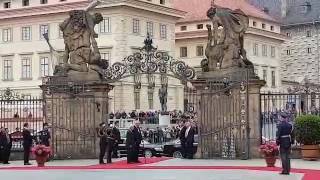 Singapores National Anthem being played at Prague Castle [upl. by Airamahs]