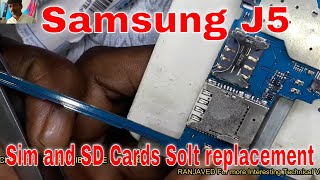 how to repair Samsung sim card slot and sd card slot Sim Card Slot and SD card reader fix on Galaxy [upl. by Akselaw241]