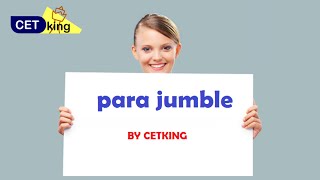 Cetking ParaJumbles Jumbled Paragraph Strategy video [upl. by Halima]