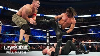 Roman Reigns delivers a parting shot to quotmovie starquot John Cena Raw Sept 18 2017 [upl. by Nylarahs]