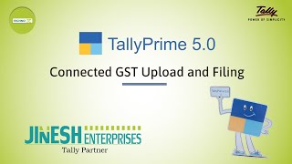 Connected GST and Upload Explainer  Tally Prime 50 [upl. by Theona]