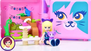 Lego Friends Stephanies Cat Cube  Build amp Review [upl. by Ailelc]