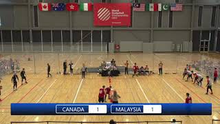 WDBF World Dodgeball Championship 2017 Mens Final Malaysia vs Canada [upl. by Aural925]