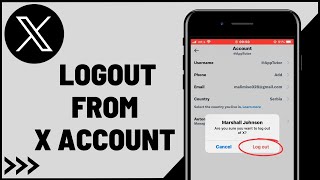 How to Logout Of X Twitter Account [upl. by Annaerda945]