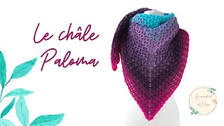 Comment réaliser un châle au crochet  Le châle Paloma [upl. by Rammus]