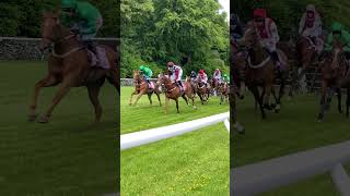 The first race of cartmel races today racecourse [upl. by Thorpe]