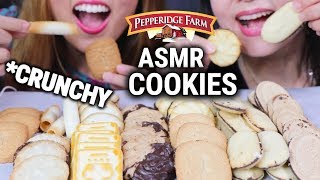 ASMR EATING COOKIES Pepperidge Farm Cookie Collection SOFT EATING SOUNDS [upl. by Cire811]