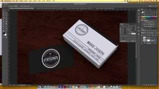 How to Create a Business Card Mockup in Photoshop [upl. by Resay229]