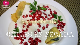 Cómo hacer Chiles en Nogada RECETA ORIGINAL 🌟🏆 [upl. by Seften]