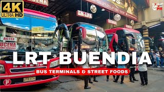 4K Bus Terminals amp Street Foods in LRT Buendia or Gil Puyat  Pasay Philippines [upl. by Kralc196]