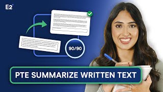 PTE Summarize Written Text 9090  PTE Writing Tips Tricks and Templates [upl. by Alyehs]