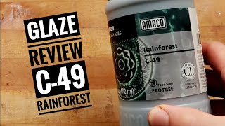 AMACO glaze review c49 Celadon [upl. by Attaymik]