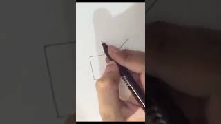 How to draw 3d cube  shorts  3d cube drawing  😱😍 ytshorts viral viralvideo [upl. by Leiso]