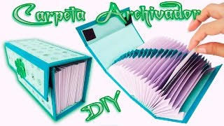 Carpeta Archivadora Scrapbook carft Diy  Folder o Caja archivador [upl. by Nawj]