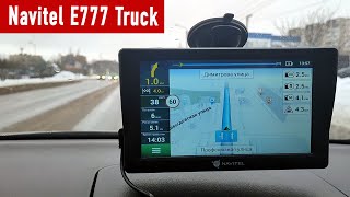 Обзор навигатора для грузовиков Navitel E777 TRUCK [upl. by Kerekes187]