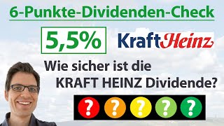 KRAFT HEINZ Aktie Wie sicher ist die Dividende  6PunkteDividendenAnalyse [upl. by Lull691]