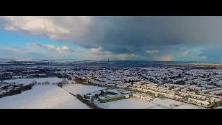 Winter 2018 in Kent Snowy Medway  with Drone [upl. by Oliviero596]