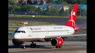 Qeshm Air Airbus 320 Landing at San Diego International Airport [upl. by Lyrahs]