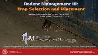 Rodent Management III Trap Selection and Placement [upl. by Anoyi]