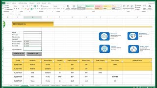 Como hacer un inventario de entradas y salidas en excel  Parte II [upl. by Atsok]