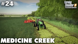 Mowing amp Baling Alfalfa Hay Medicine Creek 24 Farming Simulator 19 Timelapse Seasons [upl. by Ranchod]