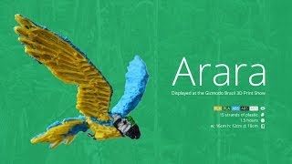 3D Pen Art  3Doodler Arara Bird [upl. by Nollaf]