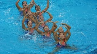 Synchronised Swimming Team Tech Gold  Singapore [upl. by Sonni]