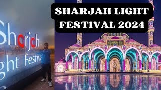 Sharjah Light Festival 2024SLF vlog University City Hall Sharjah [upl. by Eecrad]