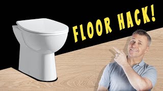 How to Cut Engineered Wood Laminate amp LVT Around Toilets  Top Trade Tips [upl. by Melesa]