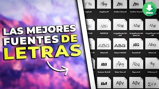 Pack de Fuentes de LETRAS GRATIS 800 💥 [upl. by Joby]