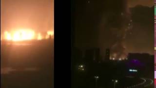 This Video Syncs Up 6 Angles Of The Tianjin Explosion [upl. by Storm]