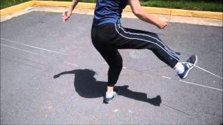 Classical Chinese Jump Rope Tutorial Rubber band Skipping [upl. by Nitsraek]