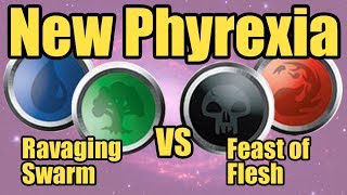 MtG Commentary New Phyrexia RedBlack vs GreenBlue [upl. by Brenn]