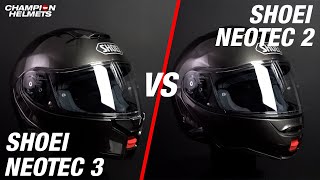 Shoei Neotec 3 Versus Shoei Neotec 2  ChampionHelmetscom [upl. by Ilojna]