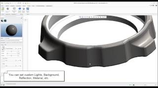 Creo Tutorial How to ADVANCED RENDERING with PTC Creo Parametric 20 [upl. by Lind75]