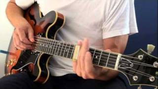 Slide guitar  Slow blues in C on my Peerless guitar [upl. by Nosna]