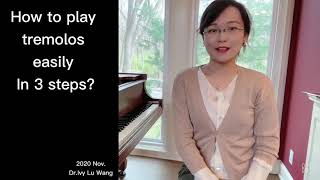 How to play tremolos easily in 3 steps   Piano Technique [upl. by Camilia]