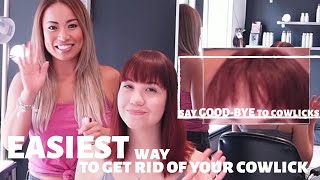 how to get rid of COWLICKS in 5 mins [upl. by Misaq]