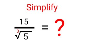 Nice Rationalisation of denominator with Cube root Math Simplification [upl. by Elata]