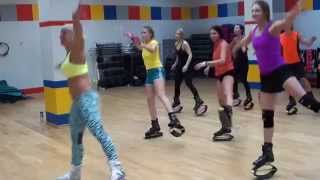 Фитнес семинар Kangoo jumps Ведет Timea Sifter v2 [upl. by Leupold]