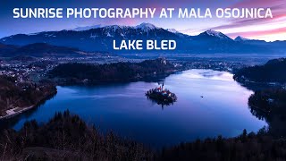 Sunrise photography at Mala Osojnica viewpoint  Lake Bled [upl. by Vanden276]