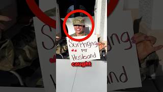 Soldier Catches Cheating Husband By Failed Surprise 😬 [upl. by Photina]