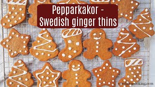 Pepparkakor  Swedish ginger thins [upl. by Petey961]