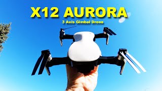 JJRC X12 Aurora Review  Impressive drone with a 3 Axis Camera Gimbal [upl. by Nylssej900]