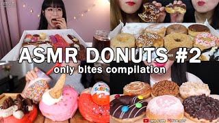 ASMR DONUTS 2 COMPILATION ONLY BITES [upl. by Tirb]