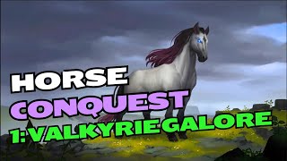 Northgard Conquest HORSE 1 Valkyrie Galore [upl. by Asilet464]