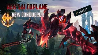 New Conqueror Reksai Top Insane Damage  League of Legends  Season 9 [upl. by Naerda]