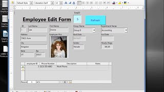 LibreOffice Base 61 Standalone Forms [upl. by Ball]