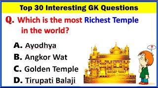 Top 30 Important Gk Question and Answer  Gk Questions and Answers  Gk Quiz  Gk Question  GK GS [upl. by Snehpets]